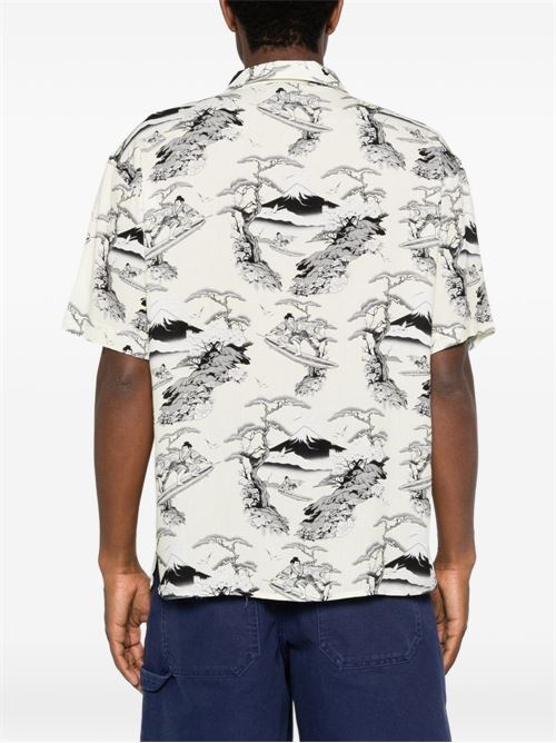 Camicia uomo manica corta con fantasia all-over MAUNA KEA | MKU142SN